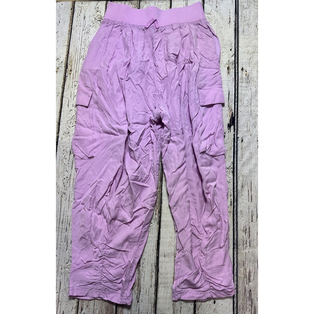 Free People Movement Vapor Oversized Harem Cargo Jogger Pant Size XS Lilac Pink - Picture 9 of 9